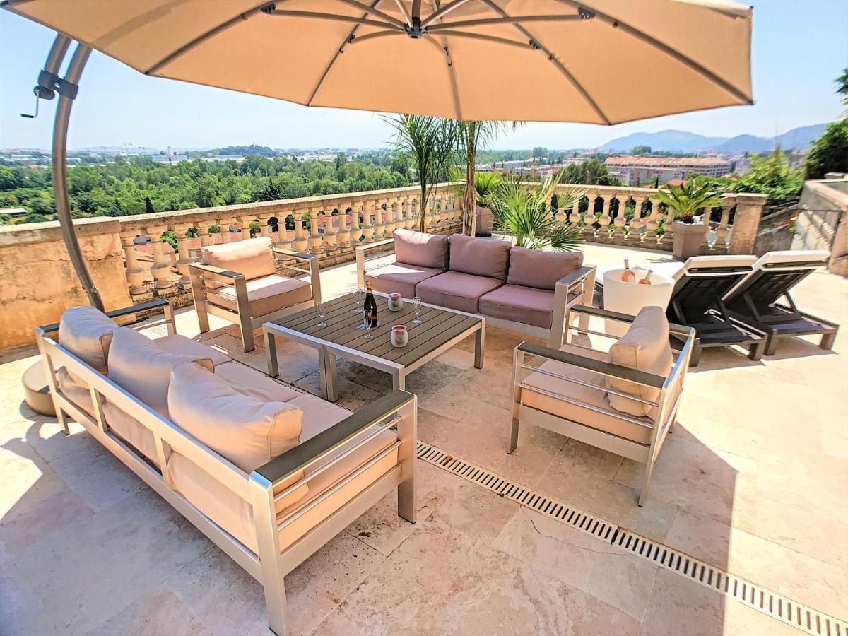 3 Bedrooms Villa Near Cannes - Pool & Jacuzzi - Sea View Mandelieu La Napoule Luaran gambar