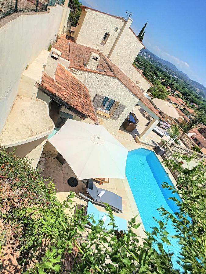 3 Bedrooms Villa Near Cannes - Pool & Jacuzzi - Sea View Mandelieu La Napoule Luaran gambar