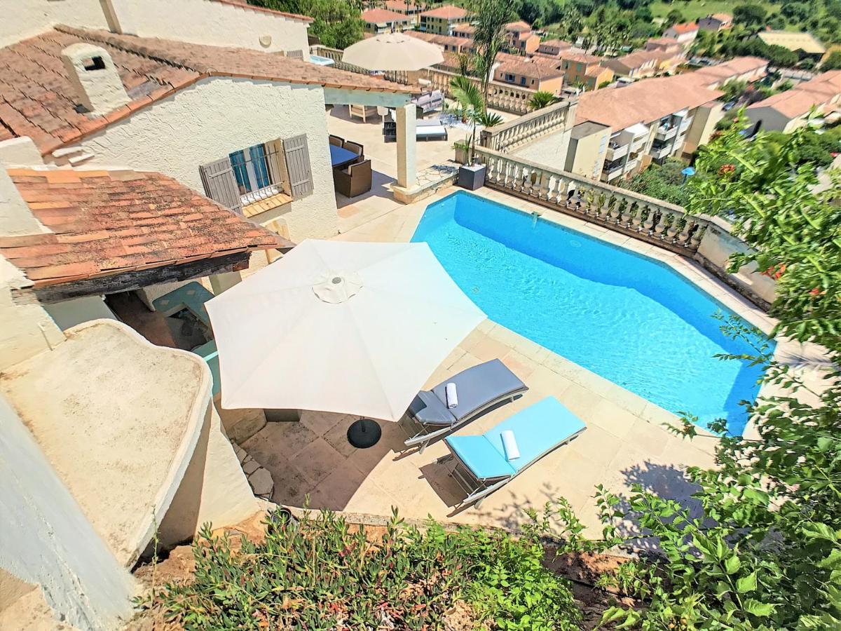 3 Bedrooms Villa Near Cannes - Pool & Jacuzzi - Sea View Mandelieu La Napoule Luaran gambar