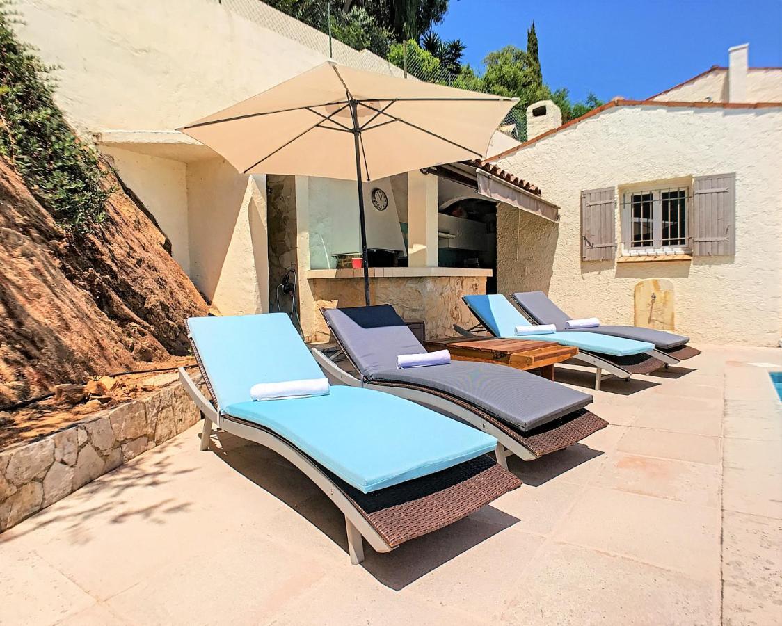 3 Bedrooms Villa Near Cannes - Pool & Jacuzzi - Sea View Mandelieu La Napoule Luaran gambar