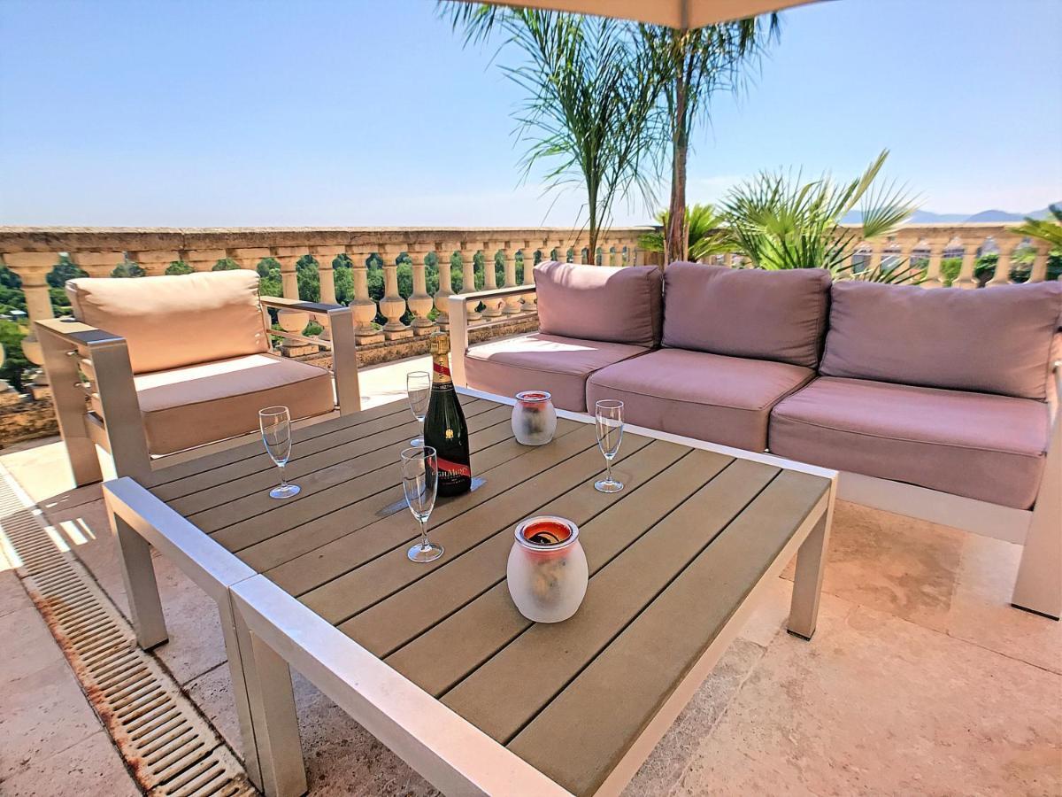 3 Bedrooms Villa Near Cannes - Pool & Jacuzzi - Sea View Mandelieu La Napoule Luaran gambar