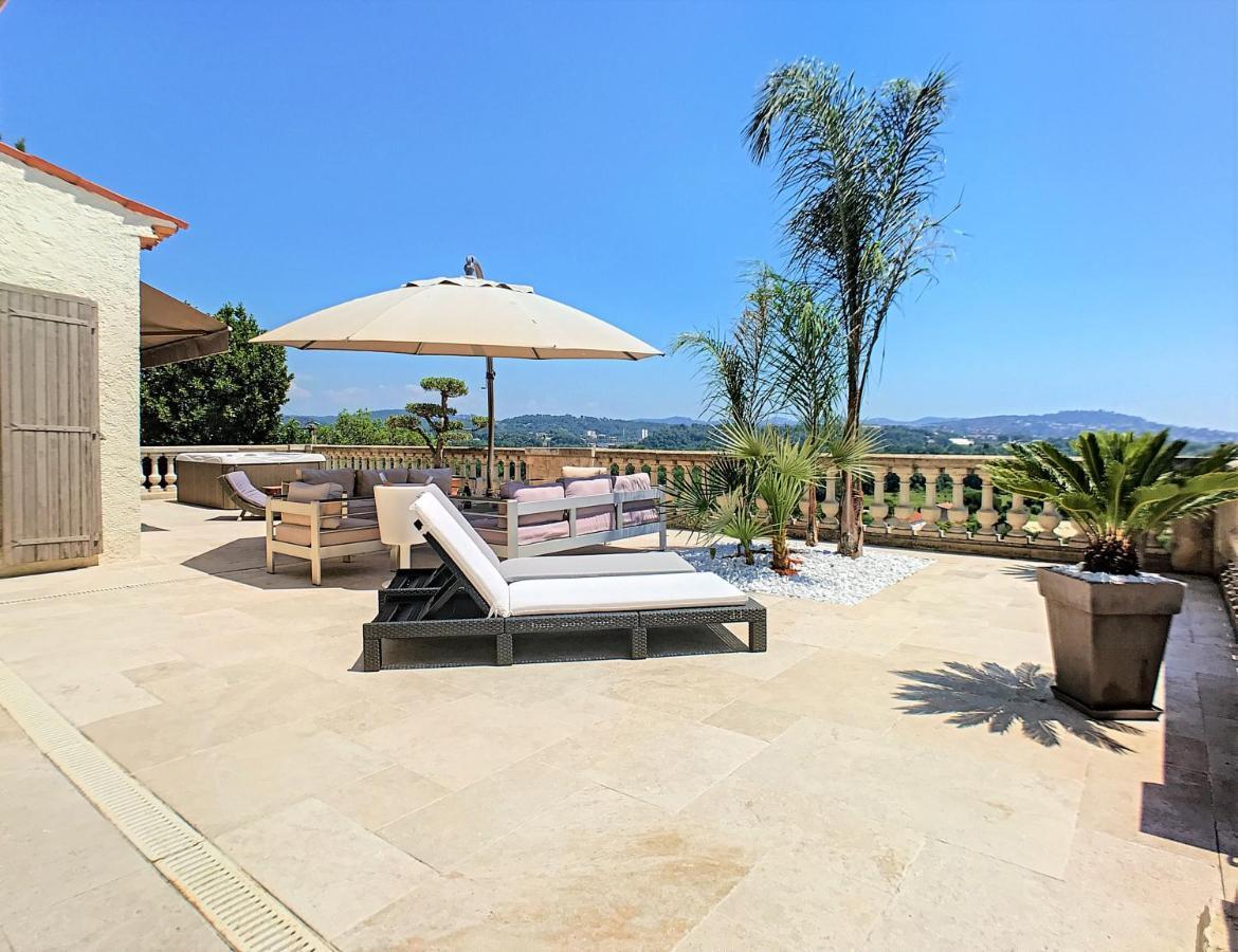 3 Bedrooms Villa Near Cannes - Pool & Jacuzzi - Sea View Mandelieu La Napoule Luaran gambar